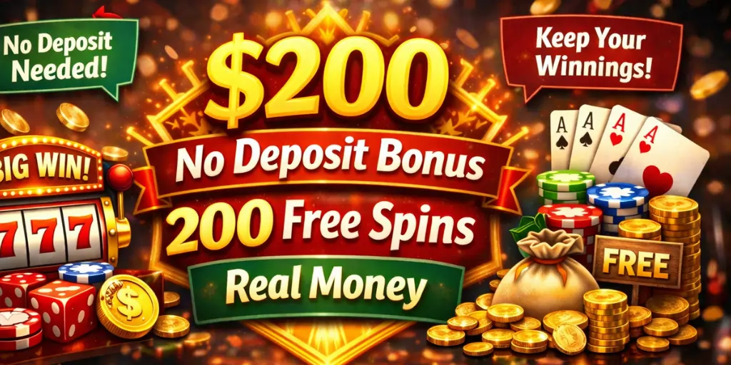 $200 No Deposit Bonus 200 Free Spins Real Money