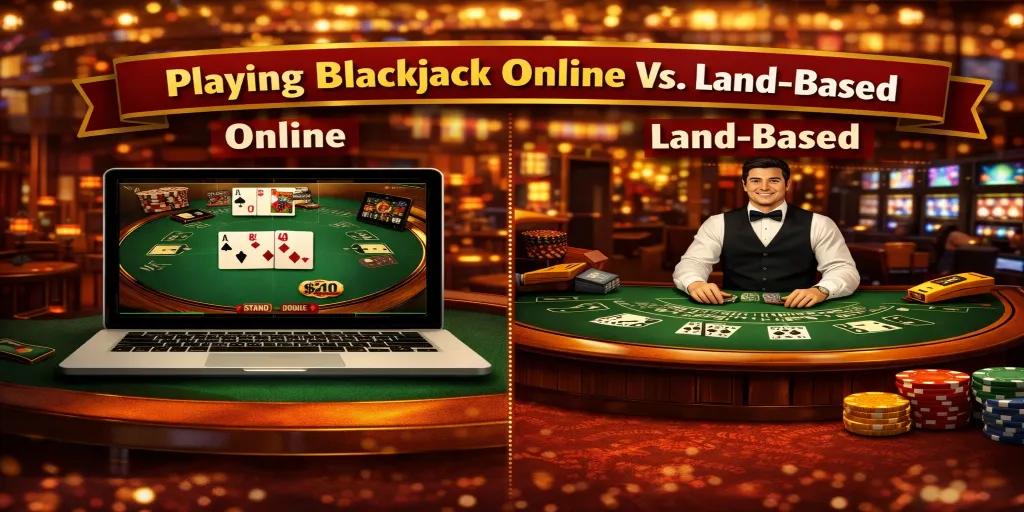 Playing Blackjack Online Vs. Land-Based