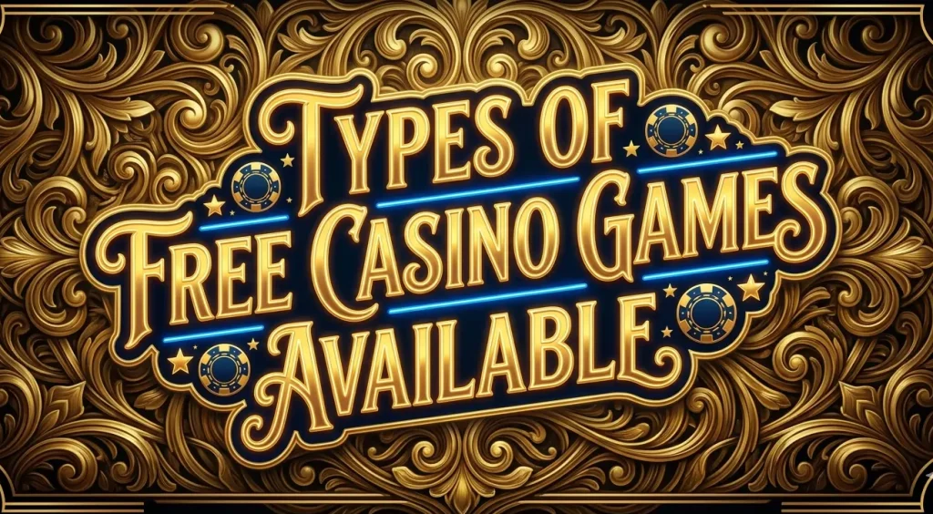 Types Of Free Casino Games Available